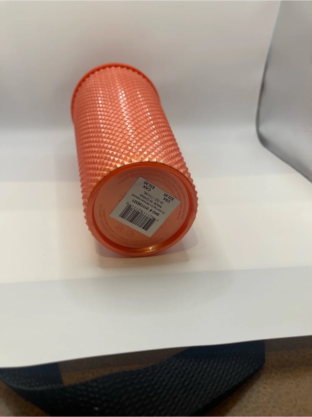 Starbucks Orange Studded Tumbler with Matching Straw Limited Edition